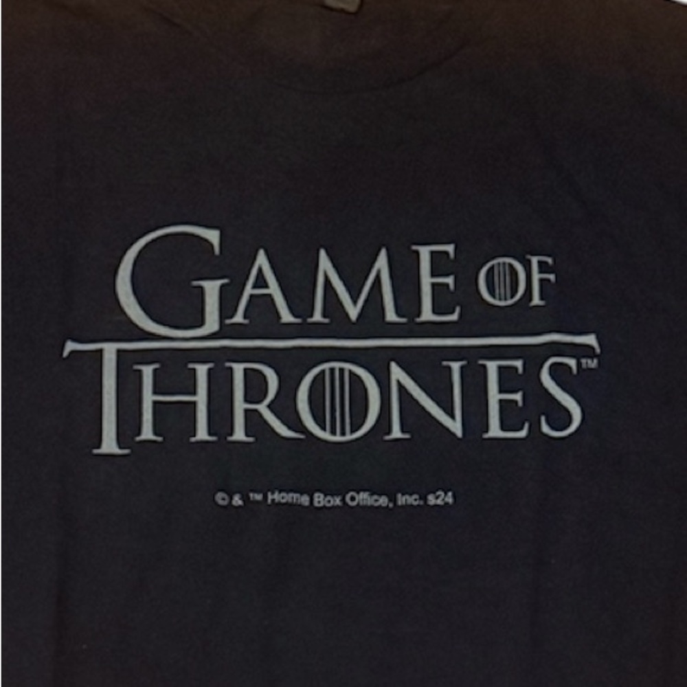Game of Thrones Black Graphic Tee NWOT